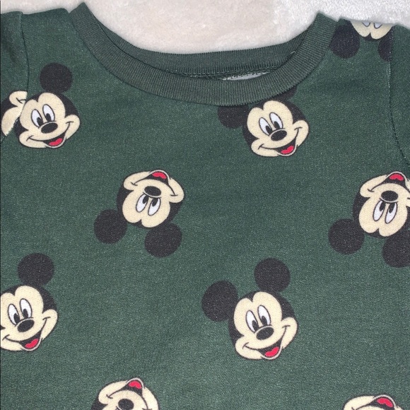 Disney Mickey Mouse Dark Green 2 pc. Jogger Set 3-6M - Picture 7 of 9
